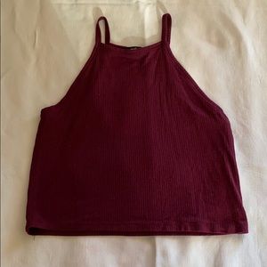 Maroon crop top